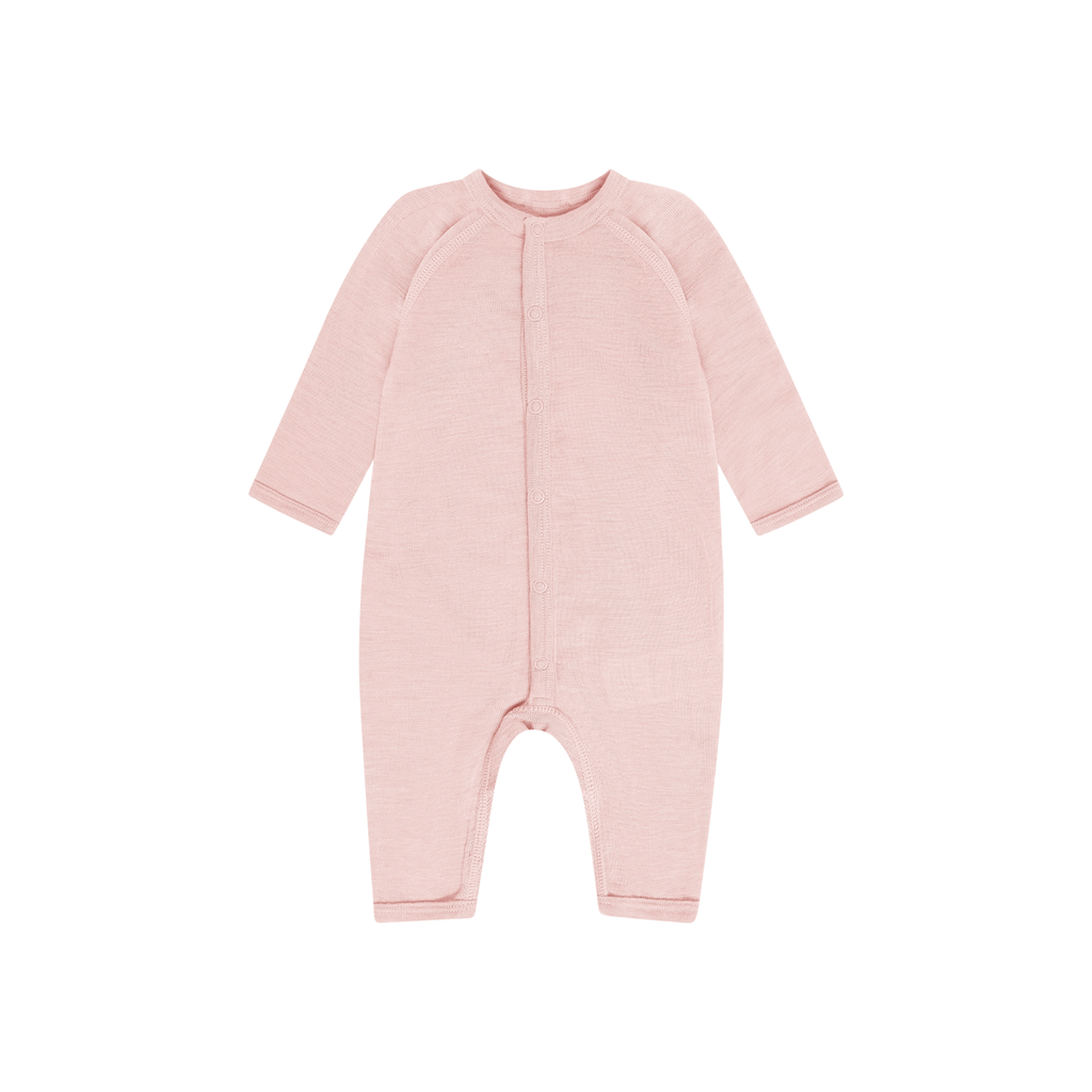 Boxpakje/Pyjama - Merino wol en zijde - Rose Smoke - HUTTEliHUT voorkant