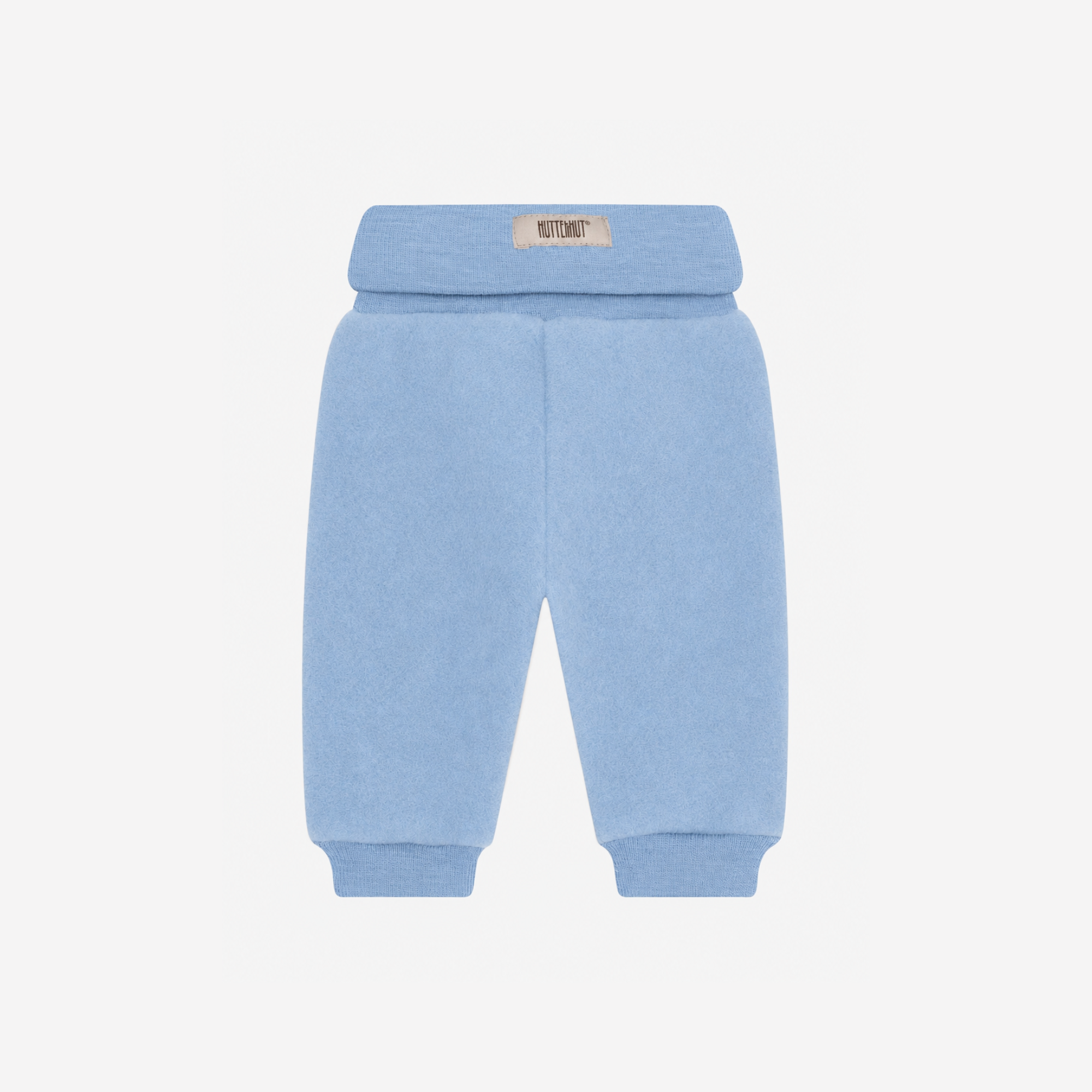 Broekje wol fleece - 100% merino wol - HUTTEliHUT winward blue achter