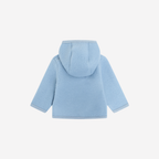 Jasje met capuchon -  Merino wol fleece - 100% wol - HUTTEliHUT winward wachterkant