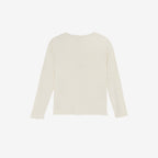 Top lange mouw - Modal katoen - Tofu/off white - Huttelihut achter