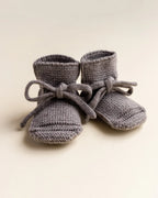 Booties - Baby Slofjes - Merinowol - HVID - productfoto - afbeelding 6