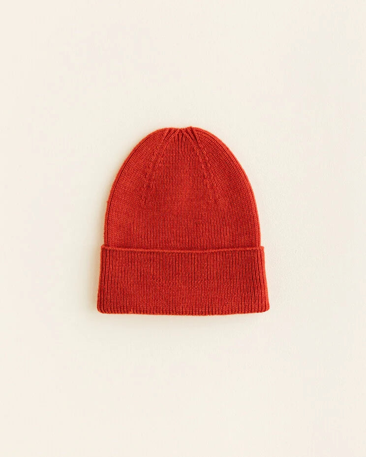 Knitted beanie - Fonzie newborn - Merino wool - HVID
