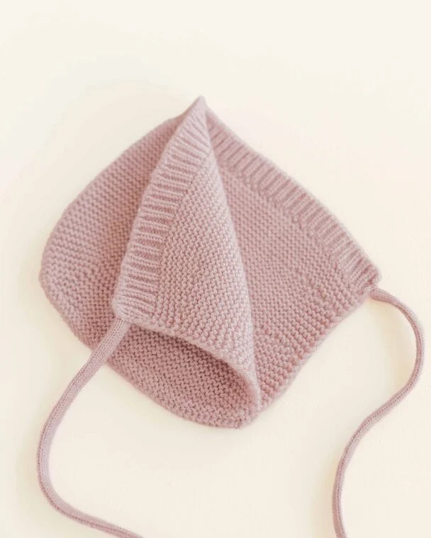 Bonnet Dolly - Baby Knitted Hat - Merino wool - HVID
