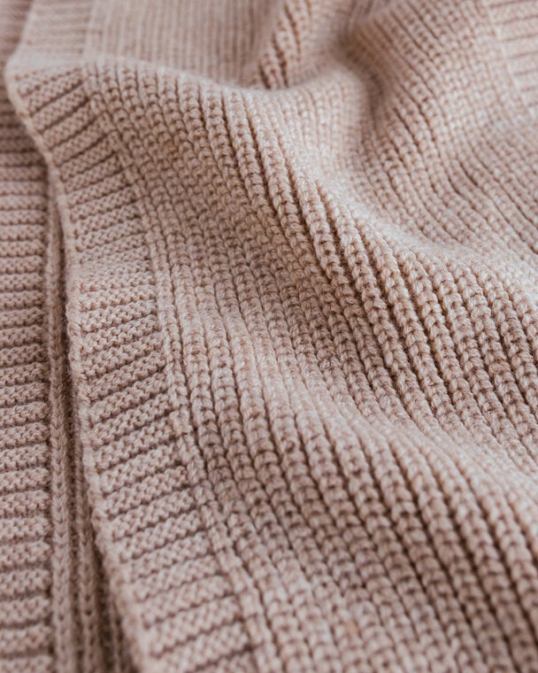 Sjaal Gustave - Merino wol - Sand - HVID - productfoto - afbeelding 4