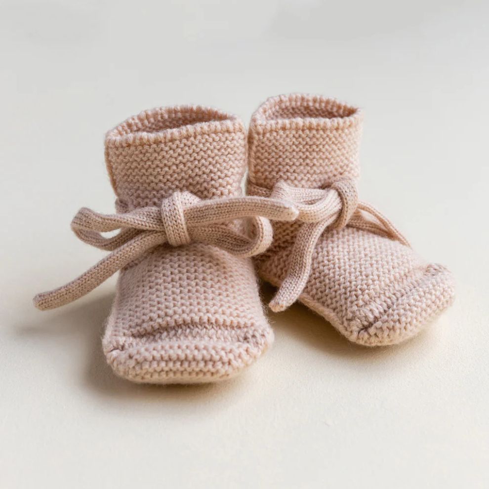 Booties – Babyschuhe – Merinowolle – HVID