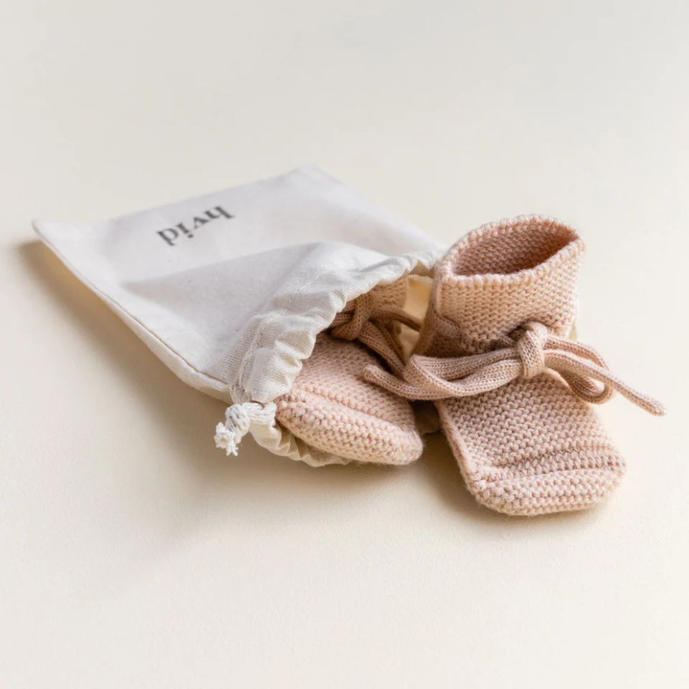 Booties – Babyschuhe – Merinowolle – HVID