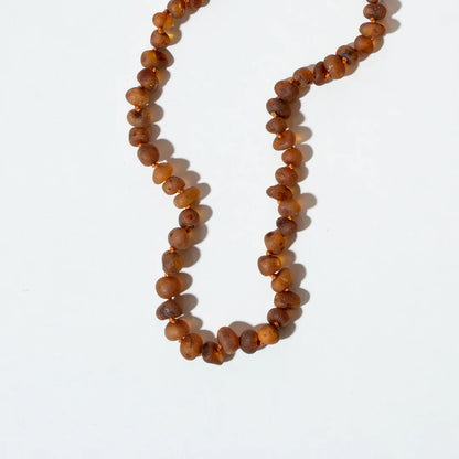 Barnsteen ketting Raw Caramel Amber - 32 cm - Kids 0-3 jaar - Nirrimis