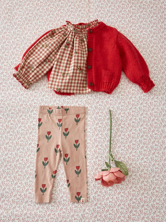 Legging met tulpenprint - Soliflore - Biologisch katoen - Emile et Ida - verpakking - afbeelding 3