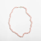 Rose Quartz Adult Necklace – Women's natural rose quartz necklace – 925 sterling silver clasp – Nirrimis