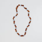 Barnsteen ketting Regn - Blauw - 32 cm - Nirrimis - productfoto - afbeelding 2