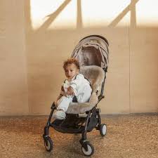 Merinowolle Kinderwagen-Einlage Snuggler® - Toast - BINIBAMBA