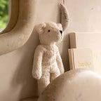 Knuffelbeer - Floppy Animal Bear Small - Biologisch katoen & schapenwol - White - Senger