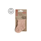 Blijf sokjes - prematuur & newborn - Biologisch katoen mix - Mauve - KipKep verpakking