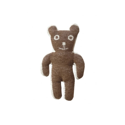 Knuffel Bruno - Biologisch katoen - Bruin - Klippan