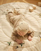 Gebreid mutsje en slofjes set - Cadeauset - Biologisch katoen - Moonboon - productfoto - afbeelding 7