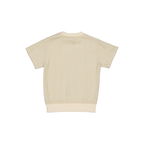 Top korte mouw Benico - Katoen - Off White/Stripe - Levv Labels achter