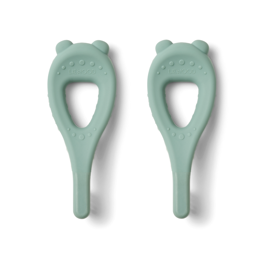 Liewood - Janelle Toothbrush 2-Pack - Baby Tandenborstels - peppermint - achteraanzicht