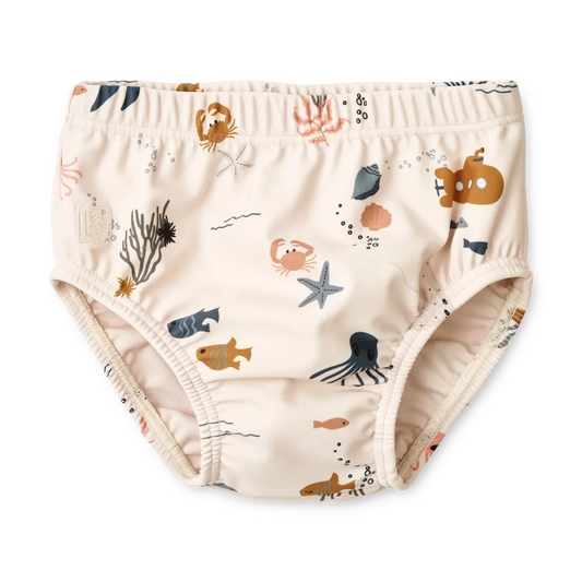 Liewood - Anthony Baby Printed Swim Pants - Zwembroekje - SPF 40+ - sea - zee