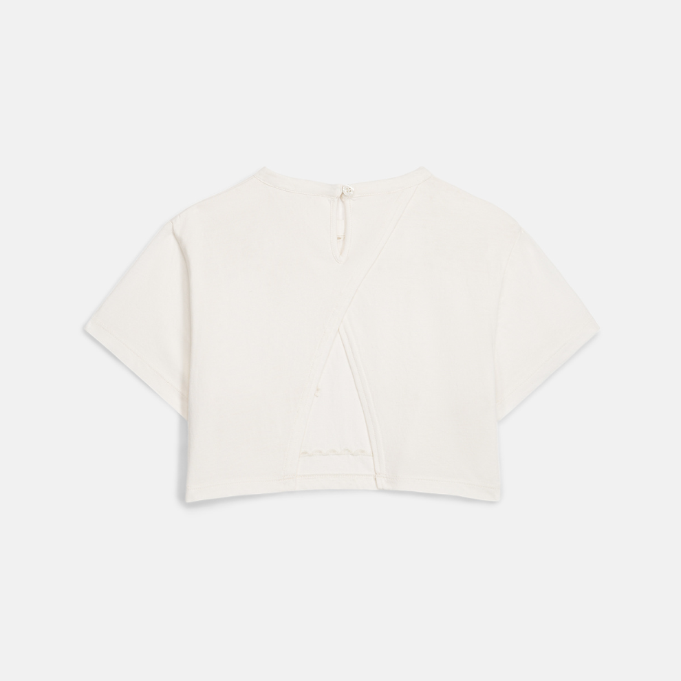 T-shirt Kalistee - Biologisch katoen - Off White/Wit - Louise Misha achter