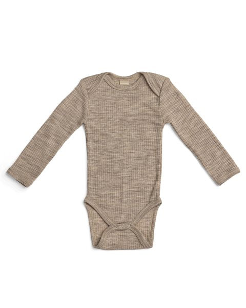 Merinowol romper – Light Nature Melange – 100% merinowol – Smallstuff