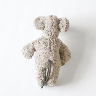 Baby-Kuscheltier - Maus klein - Animal Baby Mouse - Biobaumwolle/Wolle - Grau - Senger Naturwelt