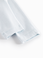MarMar Copenhagen Piva Pants – Zacht Modal Baby Broekje | 50% Biologisch Katoen & TENCEL™ Modal met Opvouwbare Rand onderkant light blue