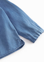 Blouse Tokyo - Katoen - Light Denim/Blauw - MarMar Copenhagen mouw
