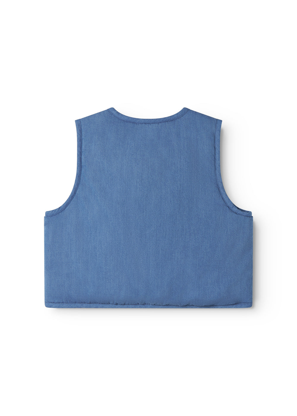 Gilet Joyce - Katoen - Light Denim/Blauw - MarMar Copenhagen achter