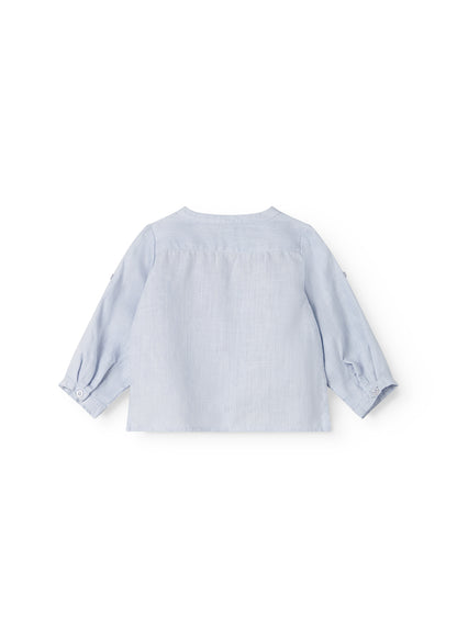 Linnen top Totoro - Blue mist/Blauw - MarMar Copenhagen  achter