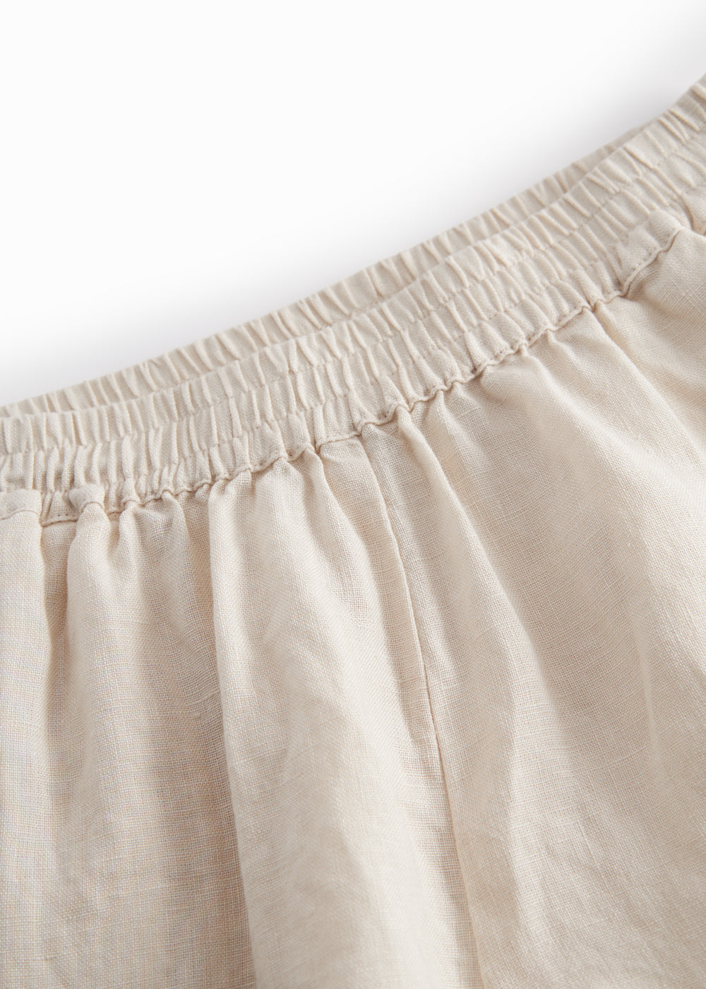 Linnen kort broekje - Pinon - Kit/Beige - MarMar Copenhagen band