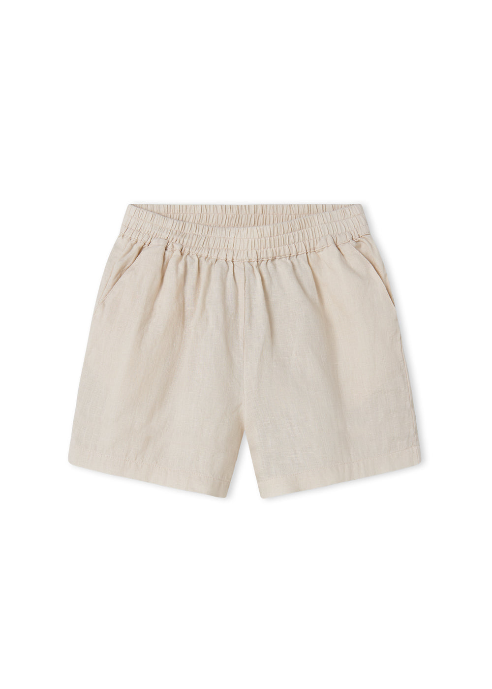 Linnen kort broekje - Pinon - Kit/Beige - MarMar Copenhagen voor