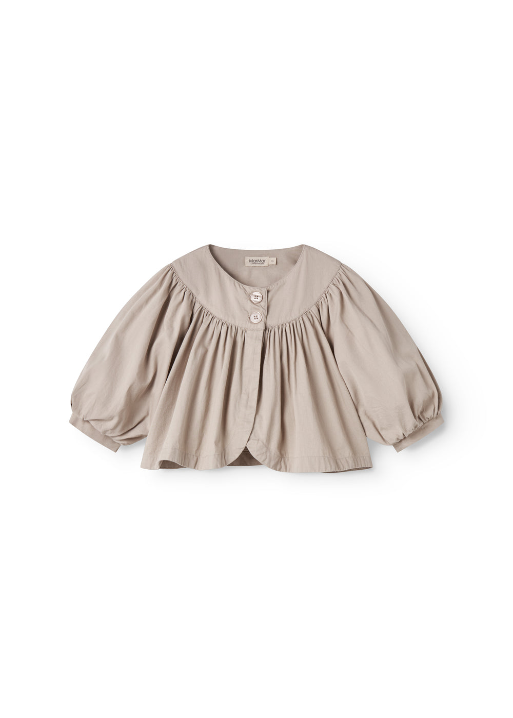 Vestje Jada - Katoen - Mercury Grey/Beige - MarMar Copenhagen voor