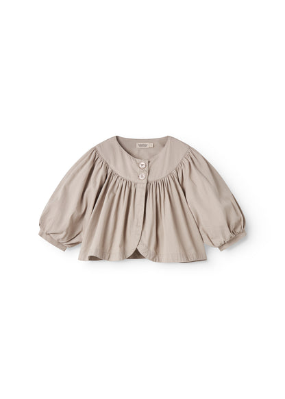 Vestje Jada - Katoen - Mercury Grey/Beige - MarMar Copenhagen voor