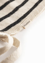 Strikmutsje - Linnen/katoen - Linen Mix Stripe - MarMar Copenhagen strik