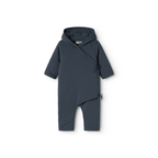 MarMar Copenhagen Rex Modal Baby Jumpsuit – Warm Padded Boxpak met Capuchon & Omvouwbare Handjes/Voetjes blue donkerblauw navy
