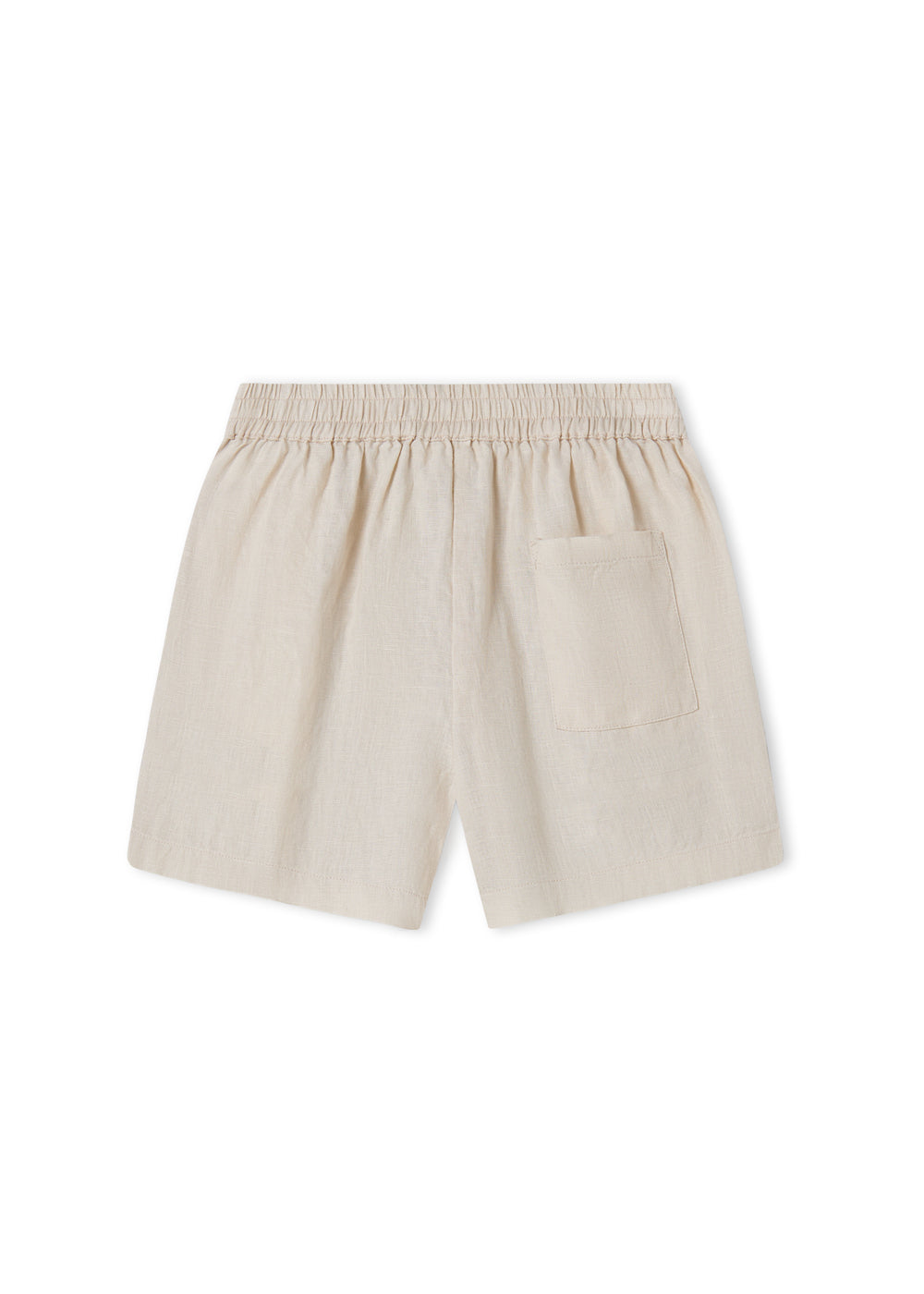 Linnen kort broekje - Pinon - Kit/Beige - MarMar Copenhagen achter