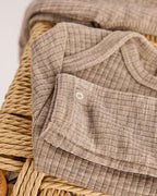 Merinowol romper – Light Nature Melange – 100% merinowol – Smallstuff