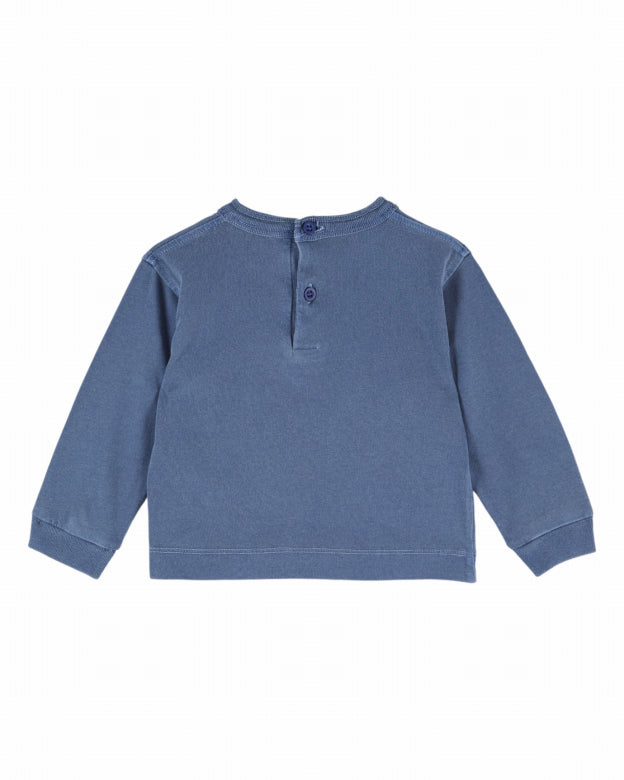 Sweater Poodle - Biologisch katoen - Ocean - Émile et Ida