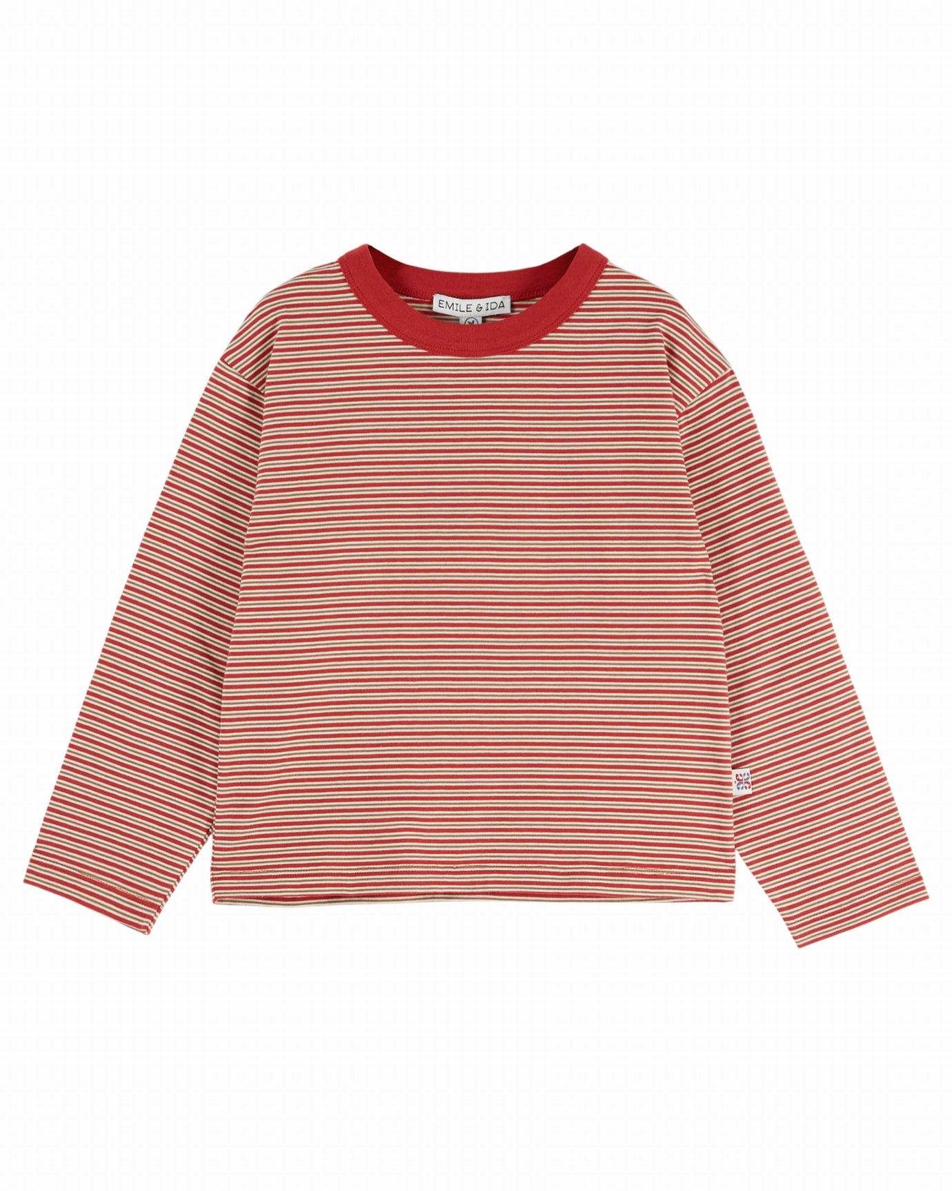 Gestreepte longsleeve – Feu – Biologisch katoen - Emile et Ida