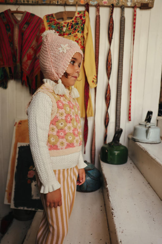Rynia Spencer – Multicolor Flowers – Wol & Alpaca Blend – Louise Mish
