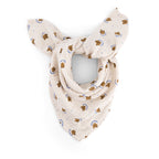 Hydrofiele doek Bianca - Teddy/beertjes print - Mousseline katoen - Rose in April - productfoto - afbeelding 4