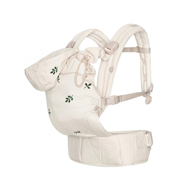 Ergonomische Draagzak Baby - Leaf - Biologisch katoen - Magnetische gespen - Beige - Moonboon - productfoto - afbeelding 4