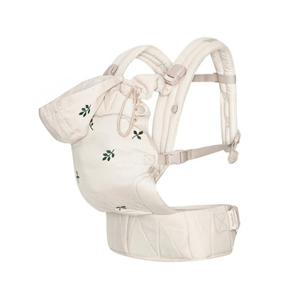 Ergonomic Baby Carrier - Organic cotton - Magnetic buckles - Beige - Moonboon