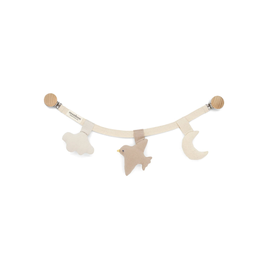 Kinderwagenketting - Over the moon - 100% Biologisch Katoen - Moonboon x Hans Christian Andersen - productfoto - afbeelding 2
