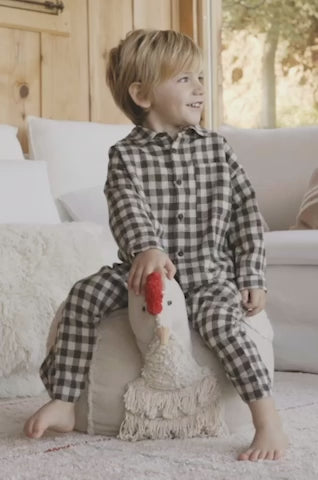 Sitzsack Huhn – Kinder-Pouf Mama Huhn – 60 × 40 × 44 cm – Lorena Canals