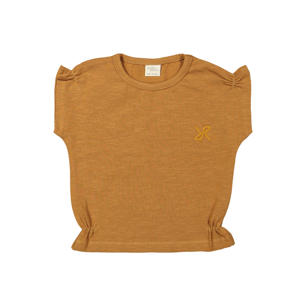 T-shirt Jill - Biologisch katoen - Jersey Brown/Bruin - Riffle Amsterdam