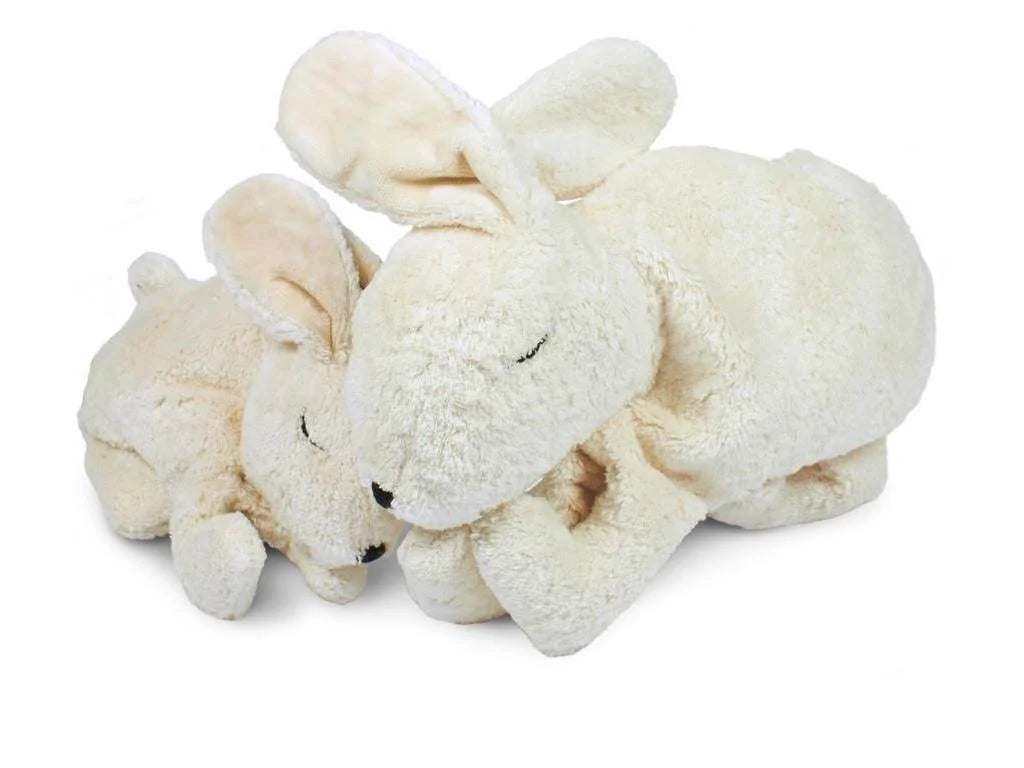 Warmteknuffel konijn Small - Biologisch katoen & lamswol - Natural White - Senger