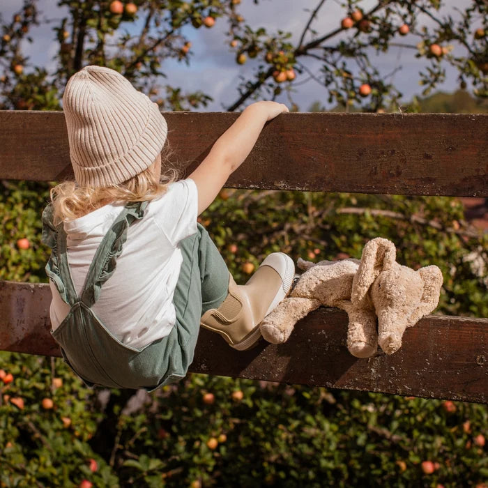 Warmteknuffel olifant Small - Biologisch katoen & schapenwol - Linen - Senger Naturwelt