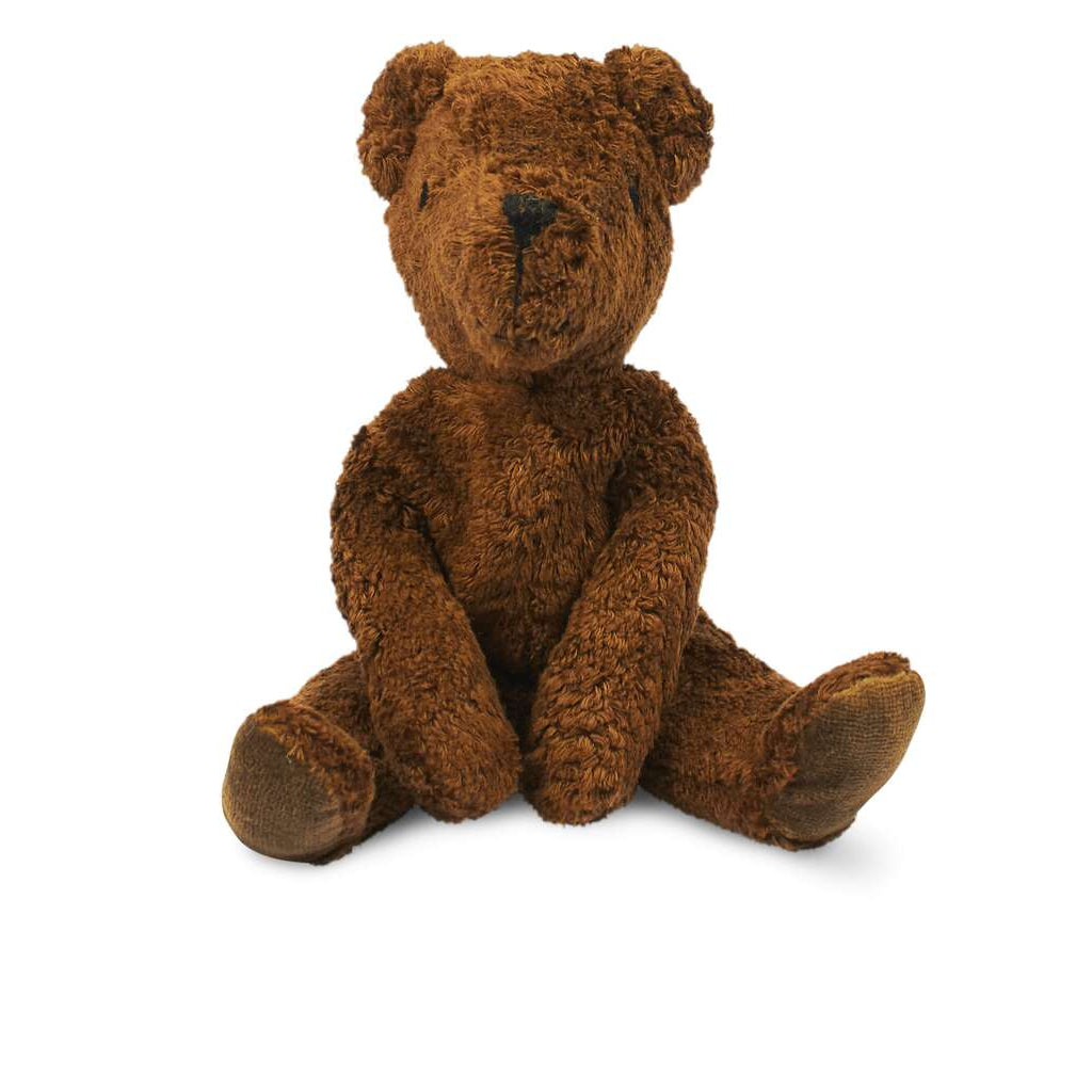 Floppy knuffelbeer Small - Biologisch katoen & schapenwol - Brown - Senger Naturwelt