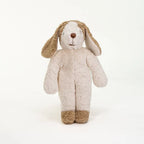 Floppy knuffelhond Small - GOTS biologisch katoen & schapenwol - White & Beige - Senger Naturwelt